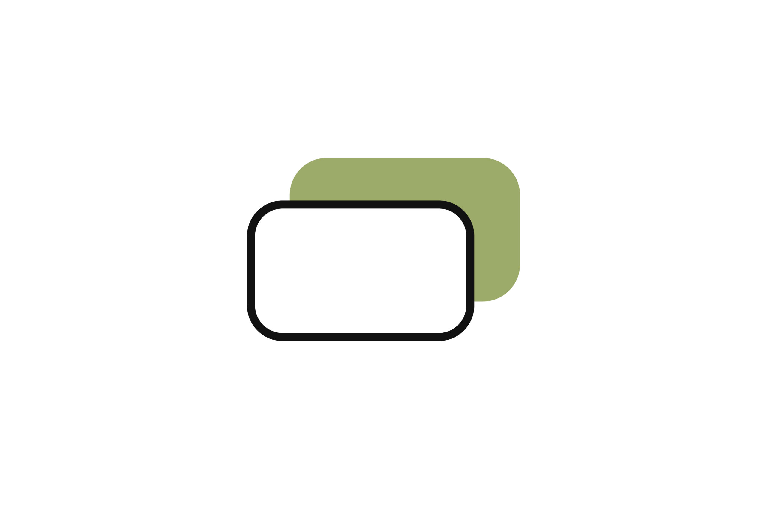 Two overlapping rounded rectangles representing additional services, account features and flexible support options.